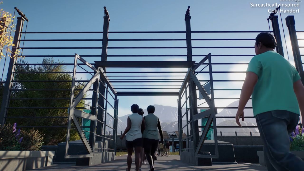Jurassic World Evolution 2, PC, Gameplay, How To Get the Gate on Guest Path, Screenshot, NoobFeed
